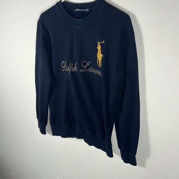 🔥🔥 Vintage RALPH LAUREN Embroidered Crewneck Sweatshirt Youth XL / Women Sz S - Picture 4 of 9